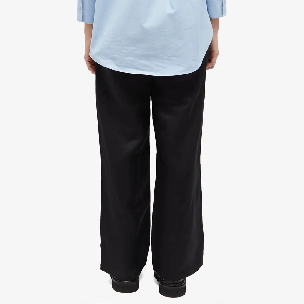 $505 ANINE BING CARRIE LINEN BLEND WIDE LEG TROUSERS, NWT 34/2US